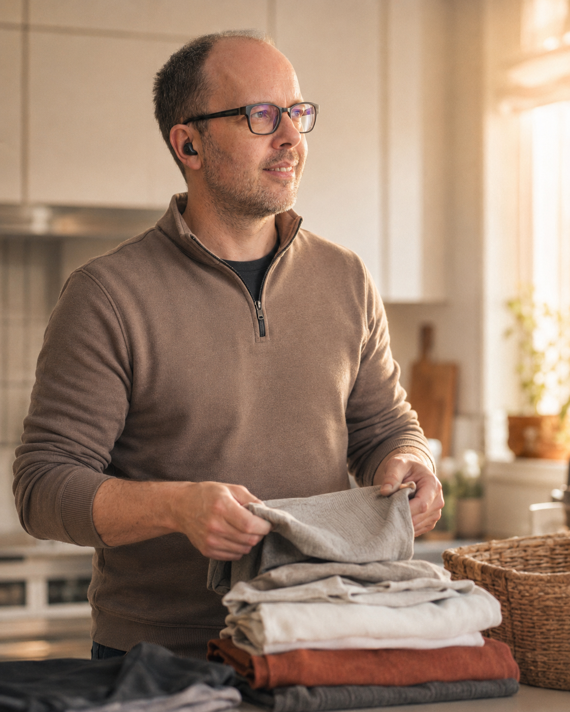 Folding laundry — one more Excel move, picked up on the side.